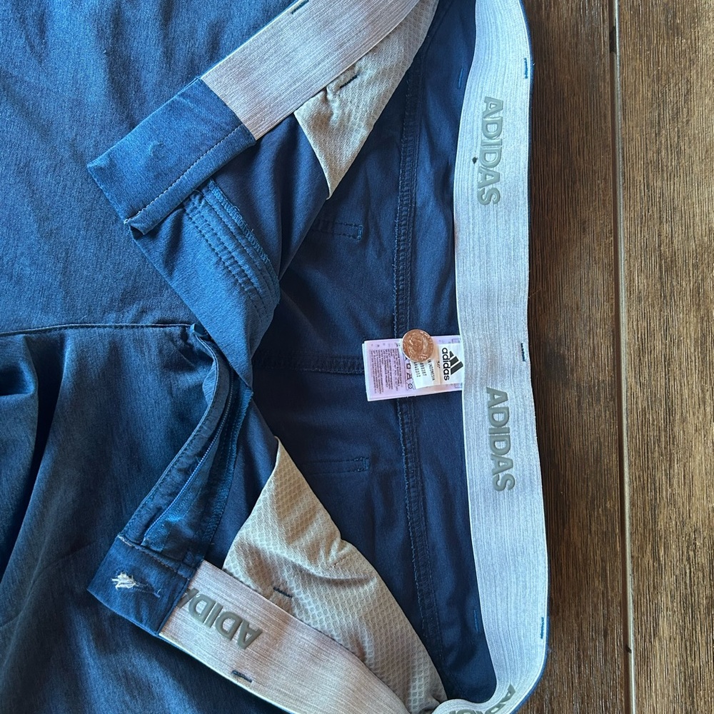 adidas Navy Blue Athletic Shorts